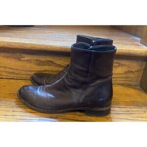 To Boot New York Adam Derrick Ryan Brown Leather Distressed Boots Men’s 11.5